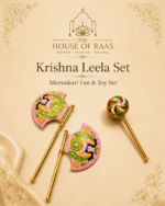 Krishna Leela Set – Meenakari Fan & Toy Set
